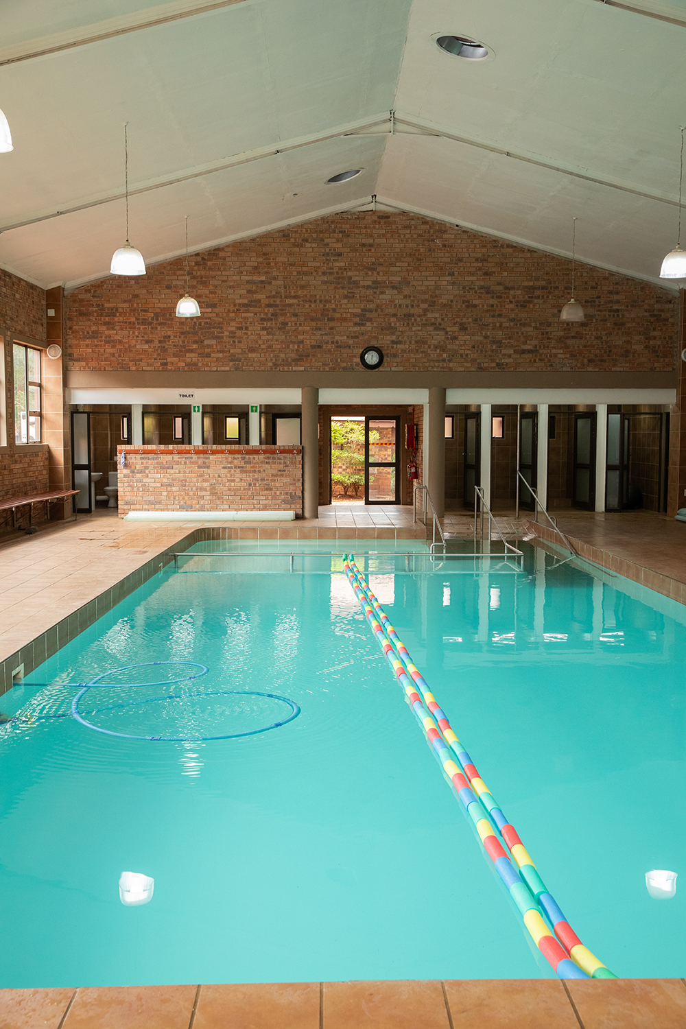 Indoor heated swimming pool at Achterbergh Oasis for guests and group activities