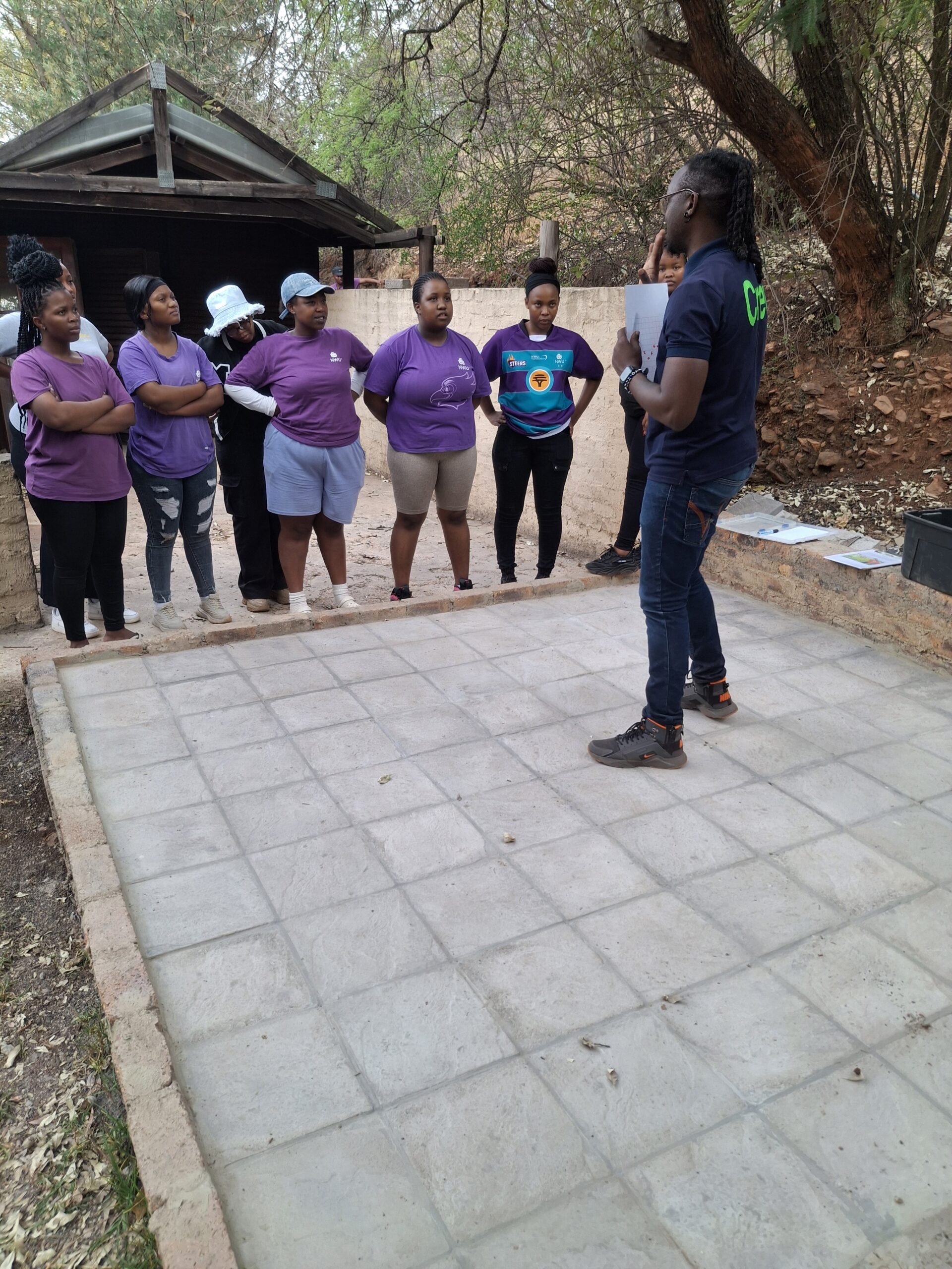 Corporate team participating in The Grid problem-solving team-building activity